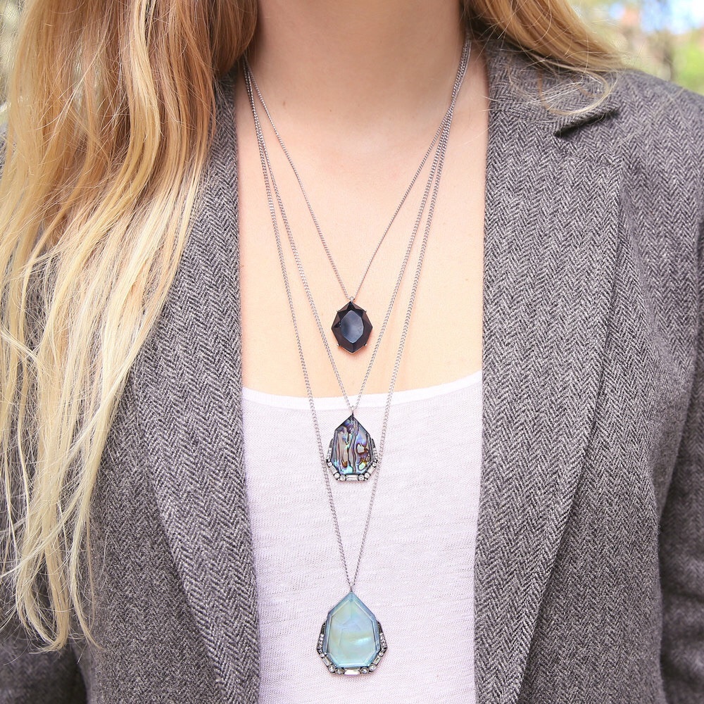 Rue Royale Three-Row Convertible Necklace